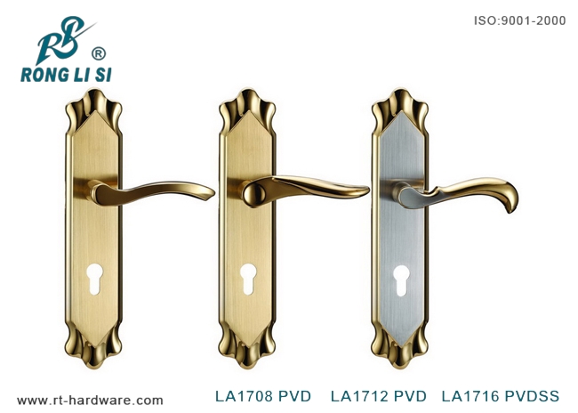 304不锈钢面板锁，304不锈钢执手锁LA1708PVD/LA1712PVD/1716PVDSS